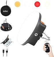 Vista 1 de Luz de Camping Recargable de 10000mAh 30W con Control Remoto 3000LM 2700/4000/6500K/ROJO LED Linterna de Camping Portátil IP45 Impermeable Luces