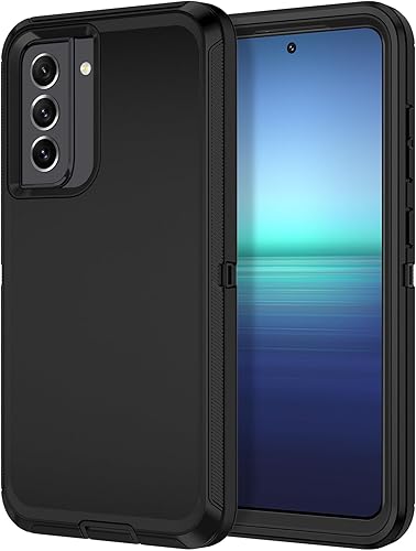 I-HONVA para Samsung Galaxy S21 FE 5G, Funda Resistente a Golpes, Polvo y Caídas de 3 Capas, Protección Completa del Cuerpo [Sin Protector de