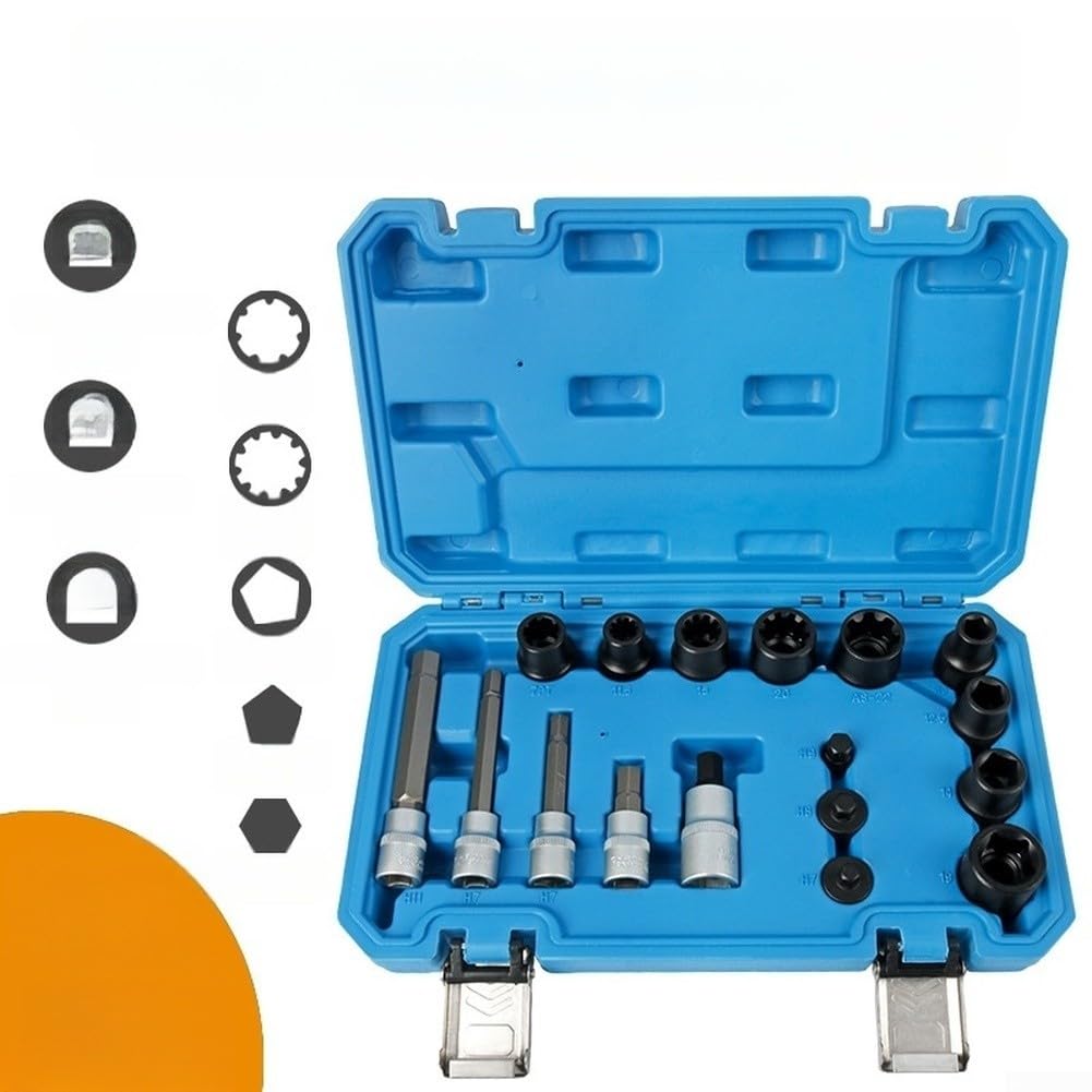 Bremssattel Reparaturset 17-teilig für Auto Schrauben