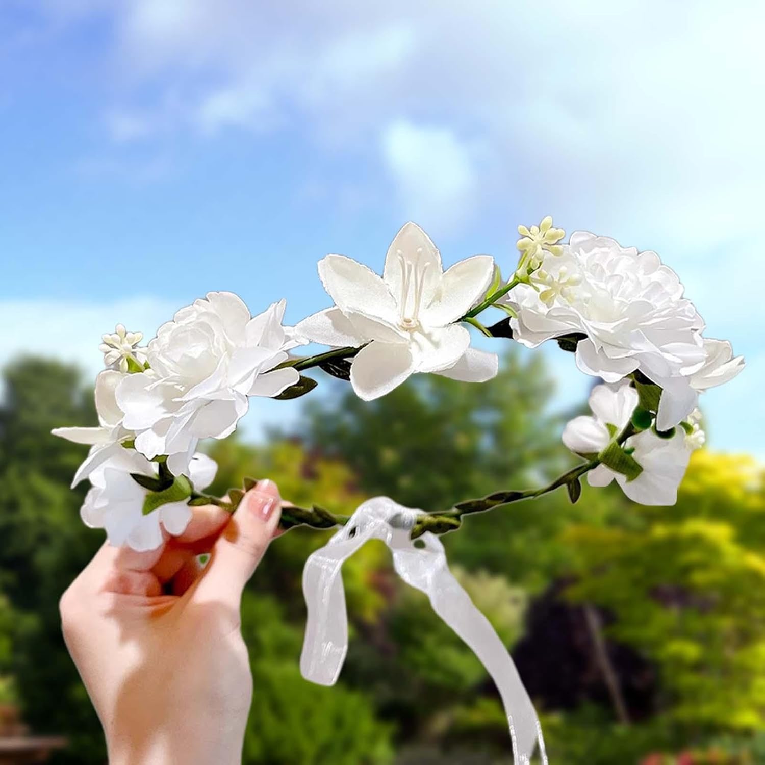 BNF Flower Headband Headband Floorband for Women for Beach Holiday Wedding Style H | Clothes, shoes and accessories | Women Accessories | hair accessories BNF Flower Headband Headband Floorband for Women for Beach Holiday Wedding Style H | Clothes, shoes and accessories | Women Accessories | hair accessories