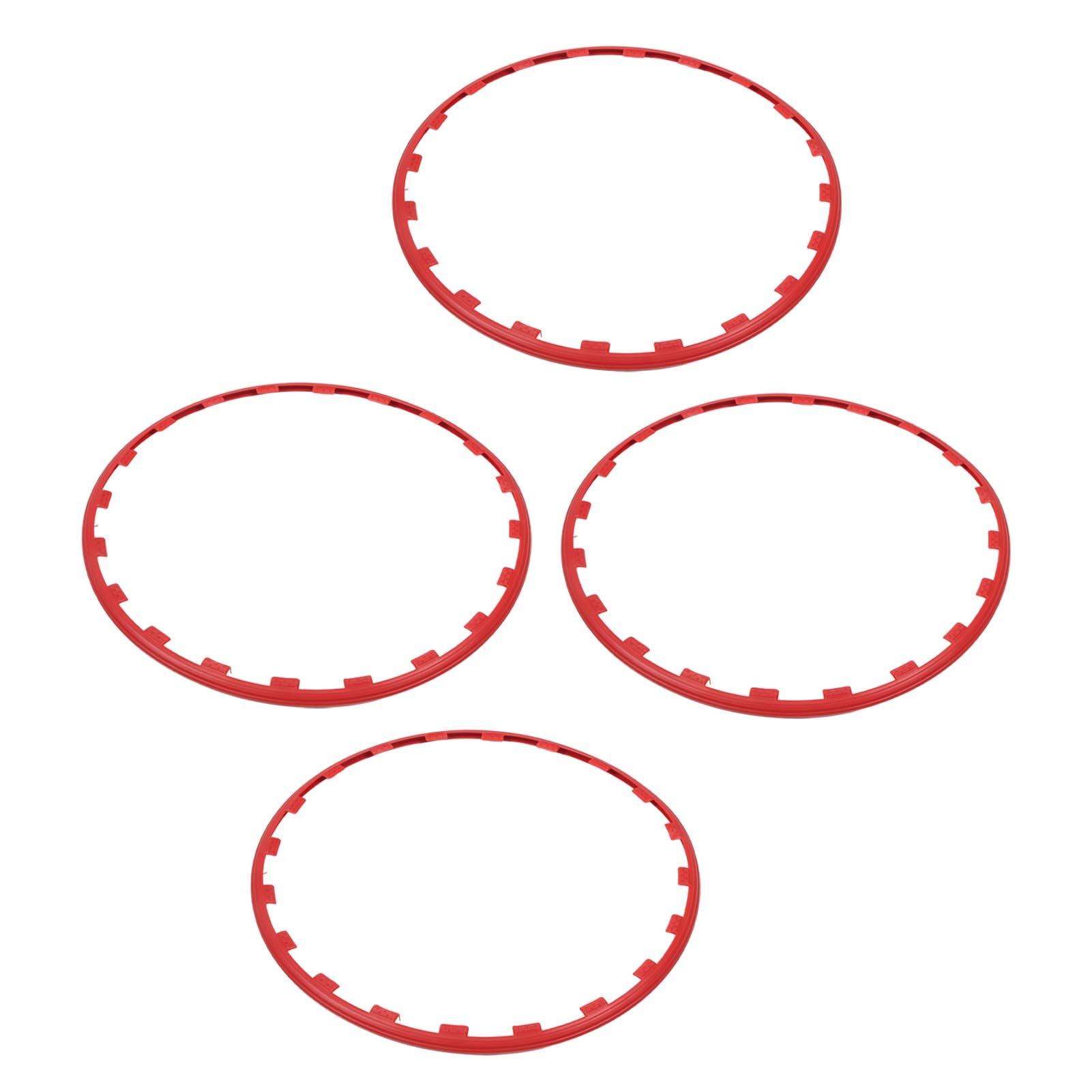 Keenso Felgenschutzring Nylon Felgenschutzringe Schutzring 4 Stück für | Felgenschutzring, Nylon-Felgenschutz, Schutzring, 4 Stück, für 19-Zoll-Räder, einfache Kanteninstallation, Kratzer