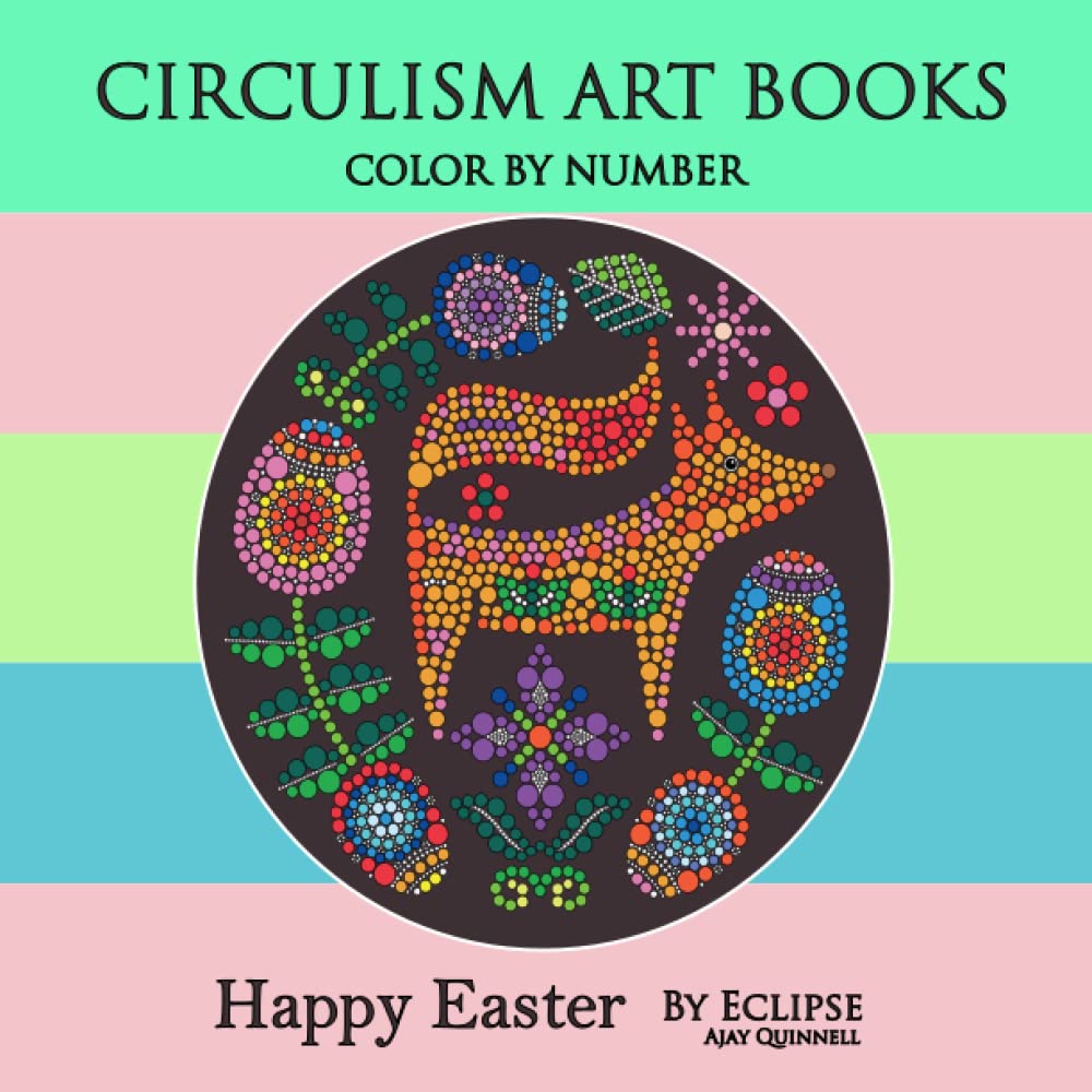 Happy Easter - Color by Number Circulism book : Standard paper edition