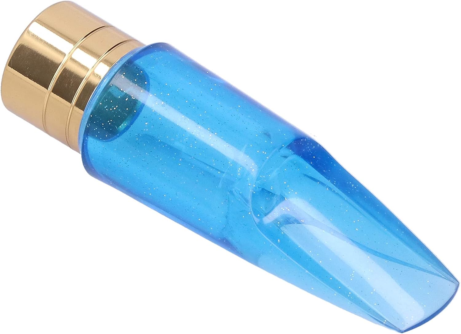Bb Alto Saxophone Mouthpiece 6C Blue Transparent ABS for Beginners or Replacement