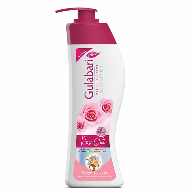 Dabur Gulabari Perfumed Body Lotion – 400ml | For Dry & Dull Skin | Made with 100% Organic Rose Oil | Dermatologically Tested | Paraben Free at Rs. 225