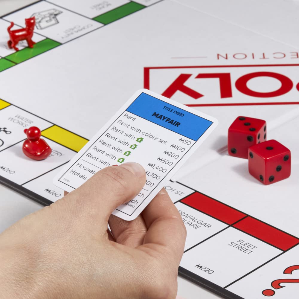 Monopoly Signature, Gioco da tavolo per la famiglia, per 2-6 giocatori, Confezione ed elementi di gioco Premium, Conservazione integrata, da 8 anni