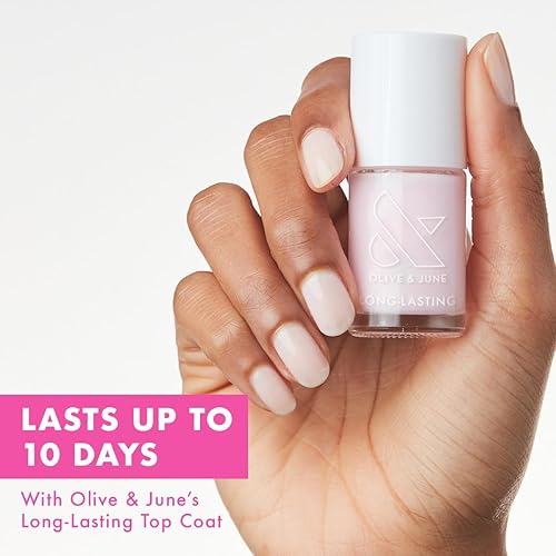 Miniatura 2 de Olive & June - Esmalte de uñas de larga duración, acabado similar al gel, no necesita lámpara, dura hasta 10 días, sin 15 ingredientes nocivos,