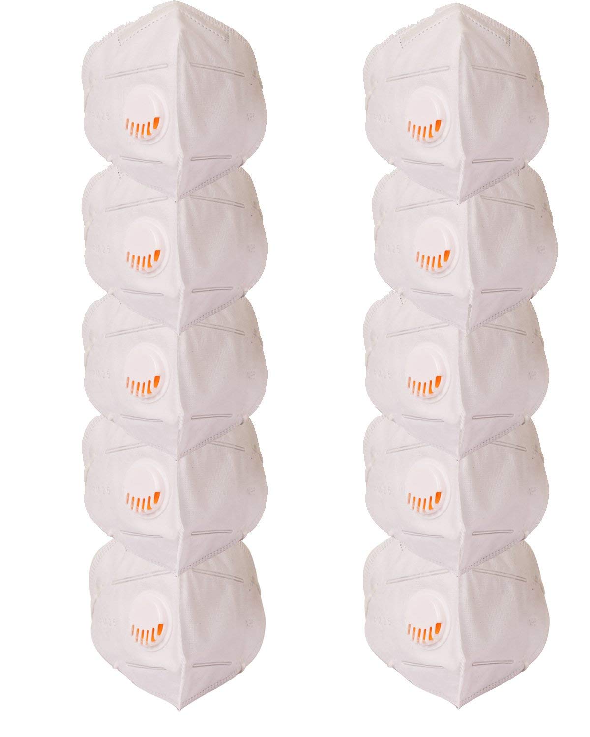 ASSIST Reusable White N95 Face Mask with Breathing Valve, Anti Pollution, Anti Dust 5 Layered Respirator, Made in India, CE Certified, Pack of 10 (B08GTN3Y5V) Amazon Price History, Amazon Price Tracker