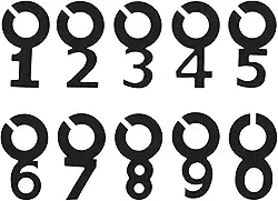 Amuleto de taça de vinho, marcadores de taça de vinho de silicone com ventosa, identificador de taça de vinho para coquetéis de taça de champanhe preto (número 0-9), TBD, Acrílico, Ágata