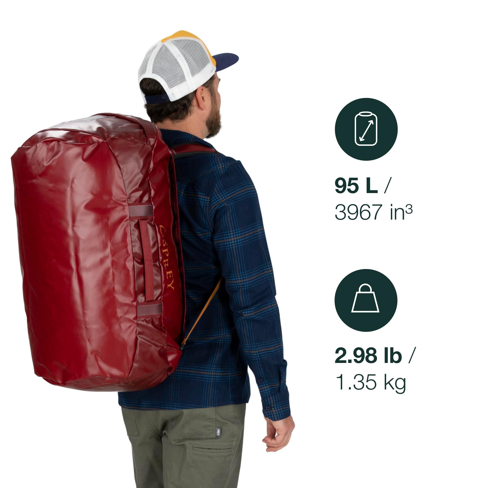 Osprey Transporter 95 Reisetasche, Unisex