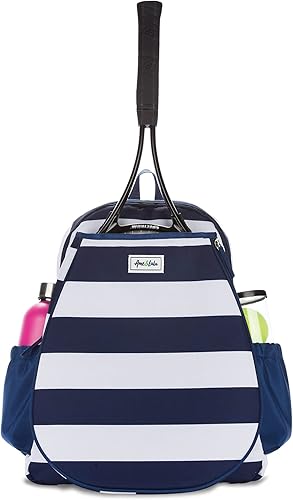 Ame & Lulu Game On - Mochila de tenis  Contiene correas acolchadas y ajustables  dos bolsillos exteriores para botellas de agua