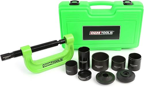 OEMTOOLS 37089 Ball Joint Press Kit, U Joint Removal Tool, Heavy-Duty Ball Joint Removal Tool, Steel C-Clamp for 4WD Trucks, Rust-Resistant Ball Joint Tool
