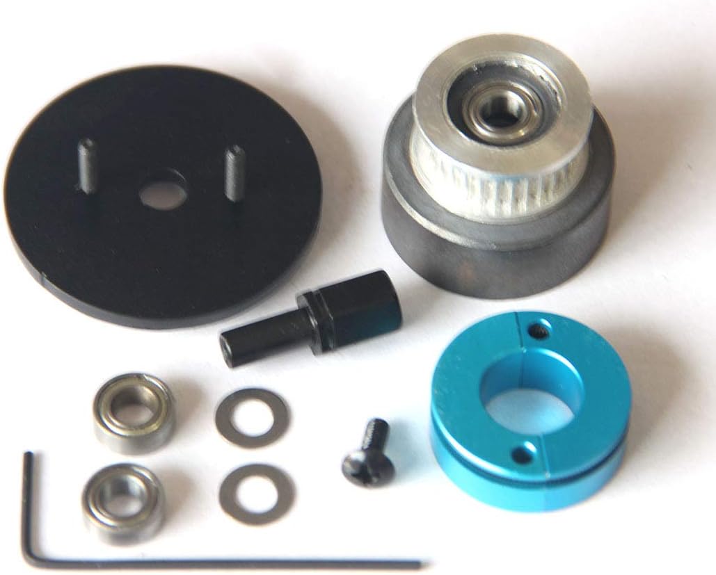 deguojilvxingshe Single Synchronous Pulley Clutch Assembly Kit for Toyan Engine FS-L200 Two-cylinder Four-stroke Methanol Engine