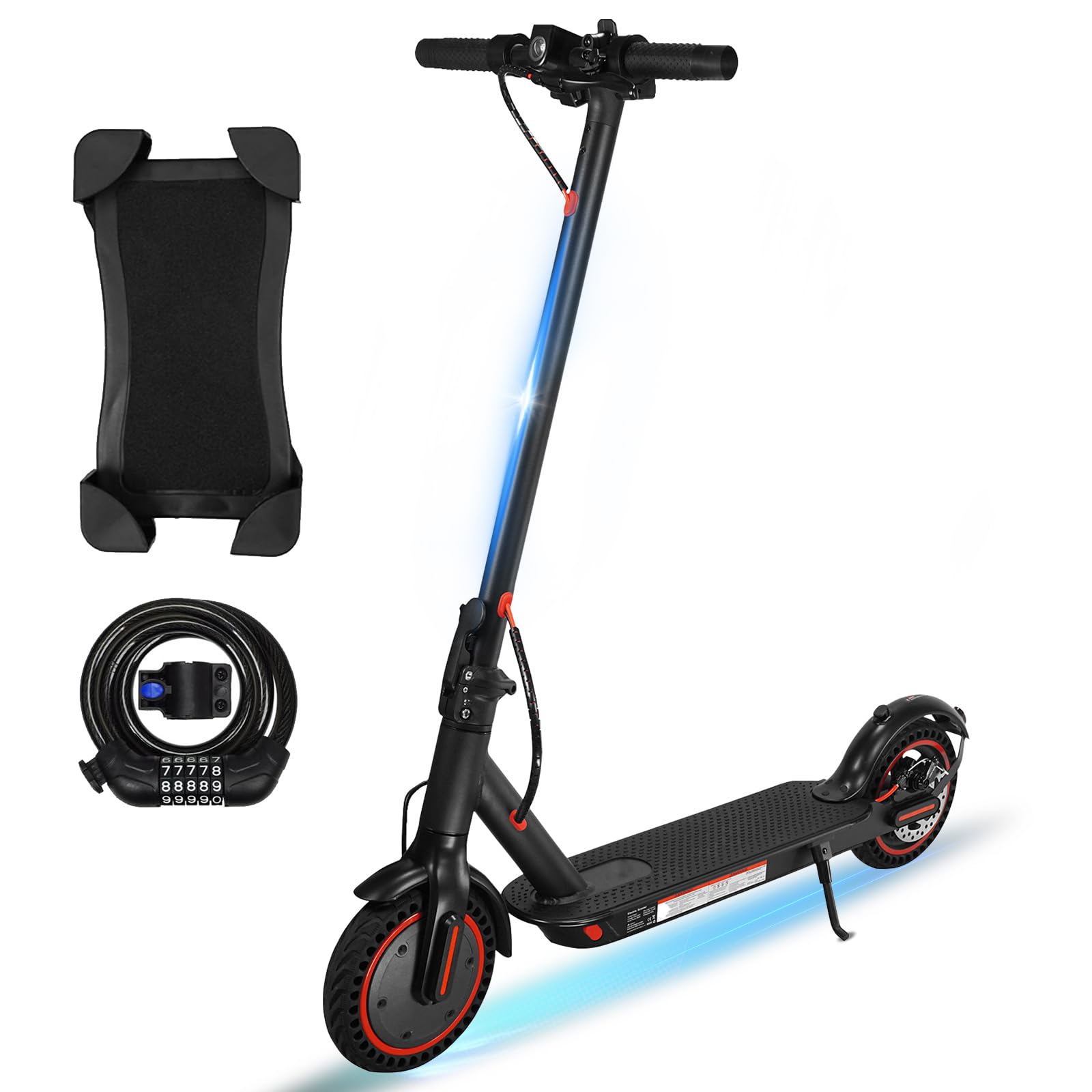 8.5" Monopattino Elettrico Adulto, 350W Pieghevole Monopattino Elettrico Autonomia 30KM, Max 25 KM/H, Freno sistema di frenata scooter elettrico di, Freni Cicalino, Carico Massimo 120KG