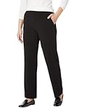 Women&apos;s Flat Front Pull on Pant With Slimming Solution &lpar;Regular & Short Length&rpar;