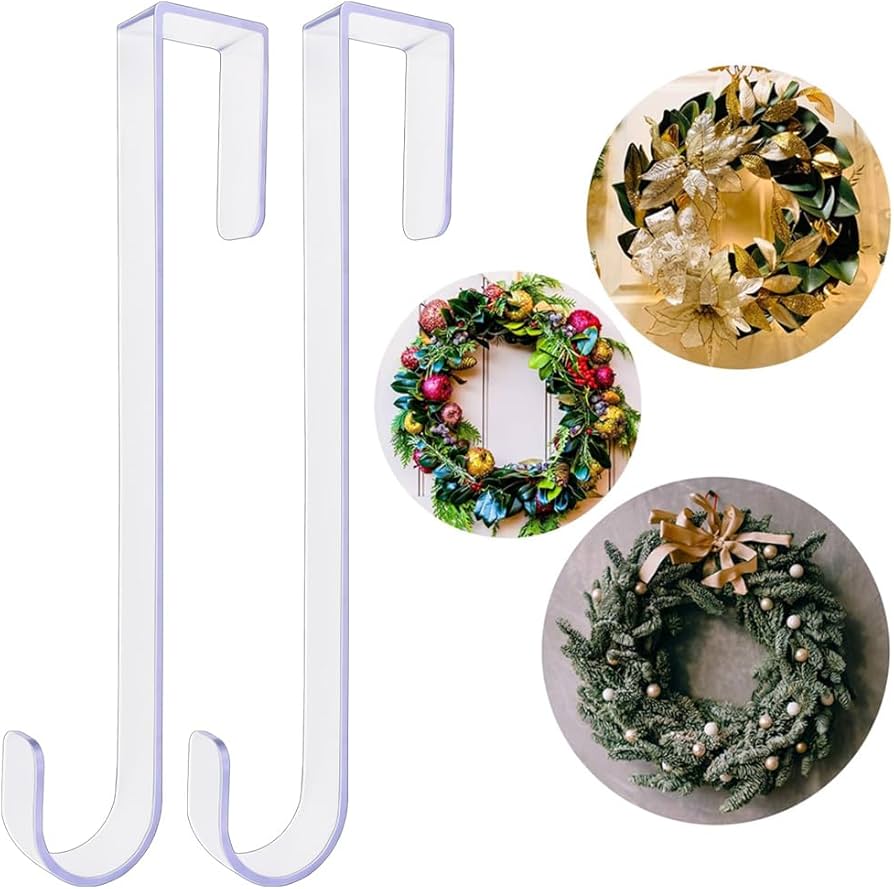 クリスマス リースフック　リースハンガー　ドアハンガー　クラッシックデザイン Amazon | Doyime クリスマスリースフック 花輪ハンガー クリスマスの