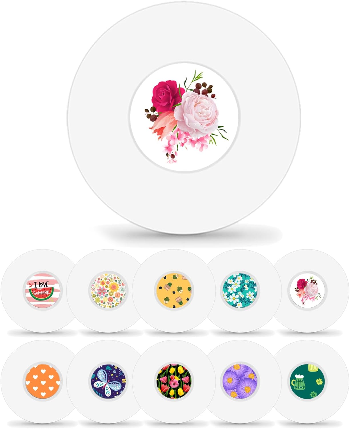 HONYOU Libre 2 & Lingo Sensor Covers Waterproof Freestyle Sensor Stickers CGM Sensor Patches, Hypoallergenic & Latex-Free 14 Days Long Stay, Total 40Pack