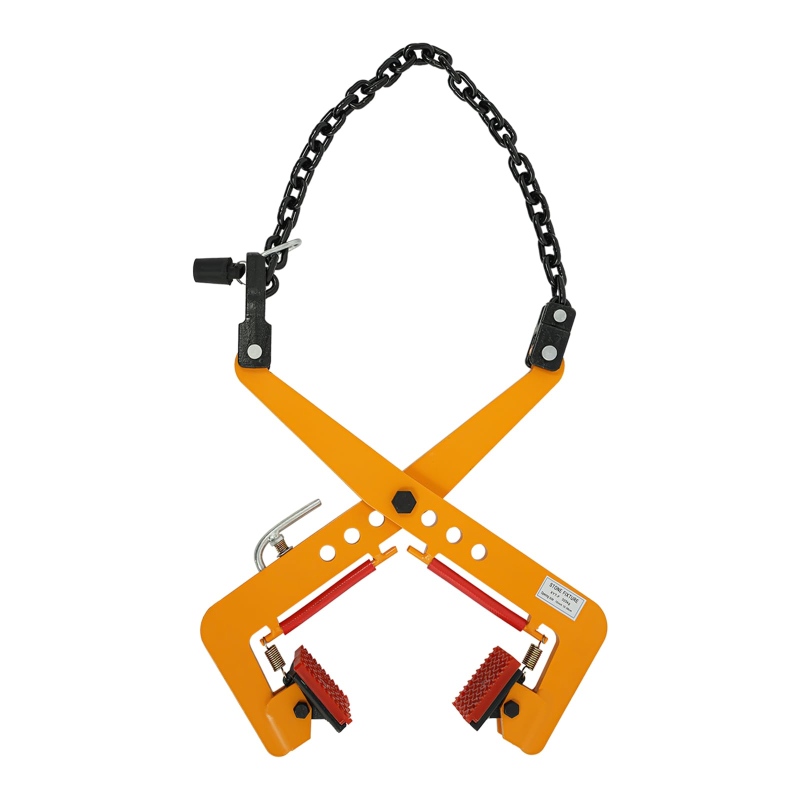 Bordsteinzange 325kg, Verstellbare Steinzange Versetzzange 12-36cm, Hebezange für Pflastersteine Bordsteine, Steinheber für Pflasterstein Randstein, Steingreifer Steinzieher