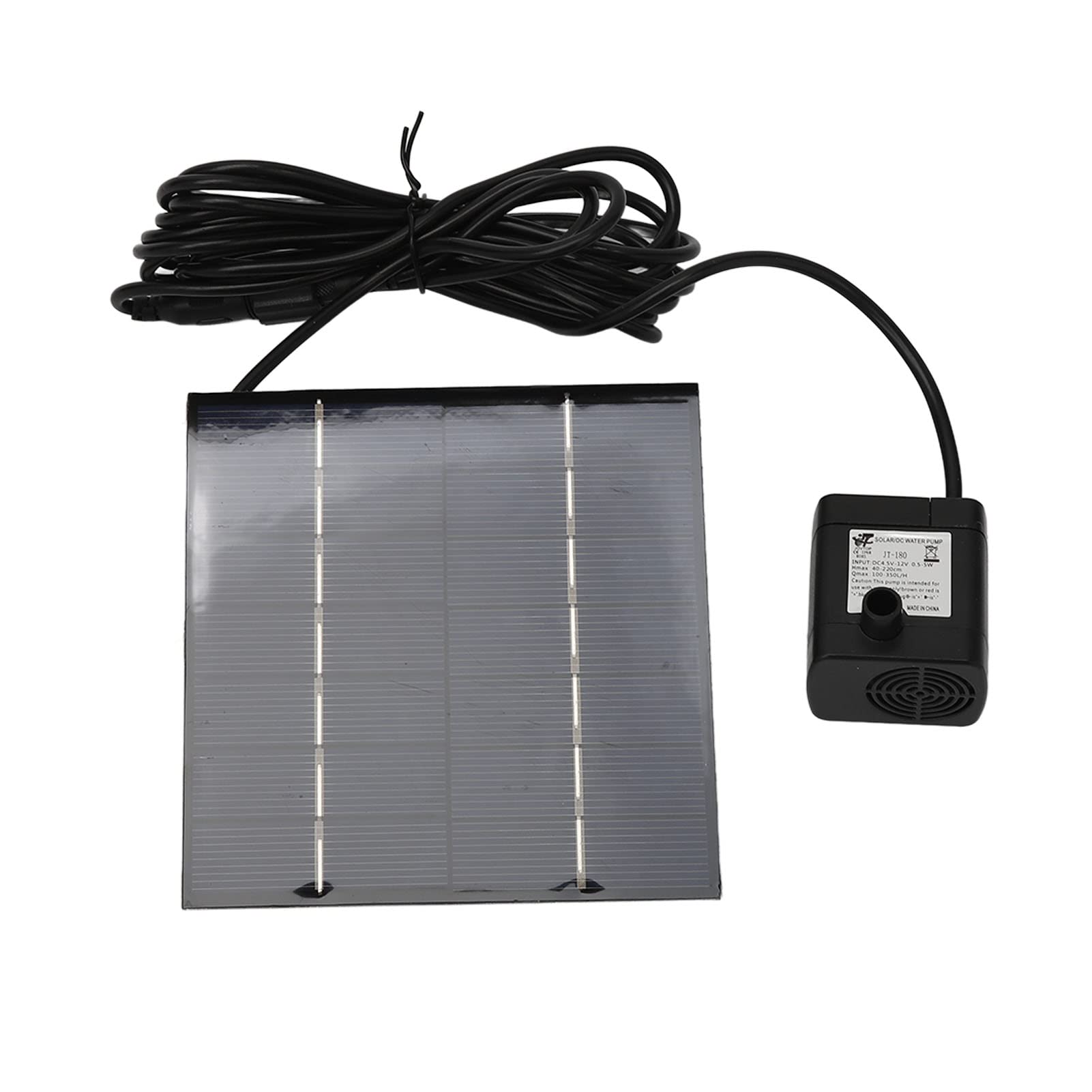 Solarna fontanna z kwiatem lotosu z 8 dyszami, pompa 1,4 W, do kąpieli dla ptaków, ogrodu, stawu, basenu, na zewnątrz, podnośnik, 39,9-220 cm
