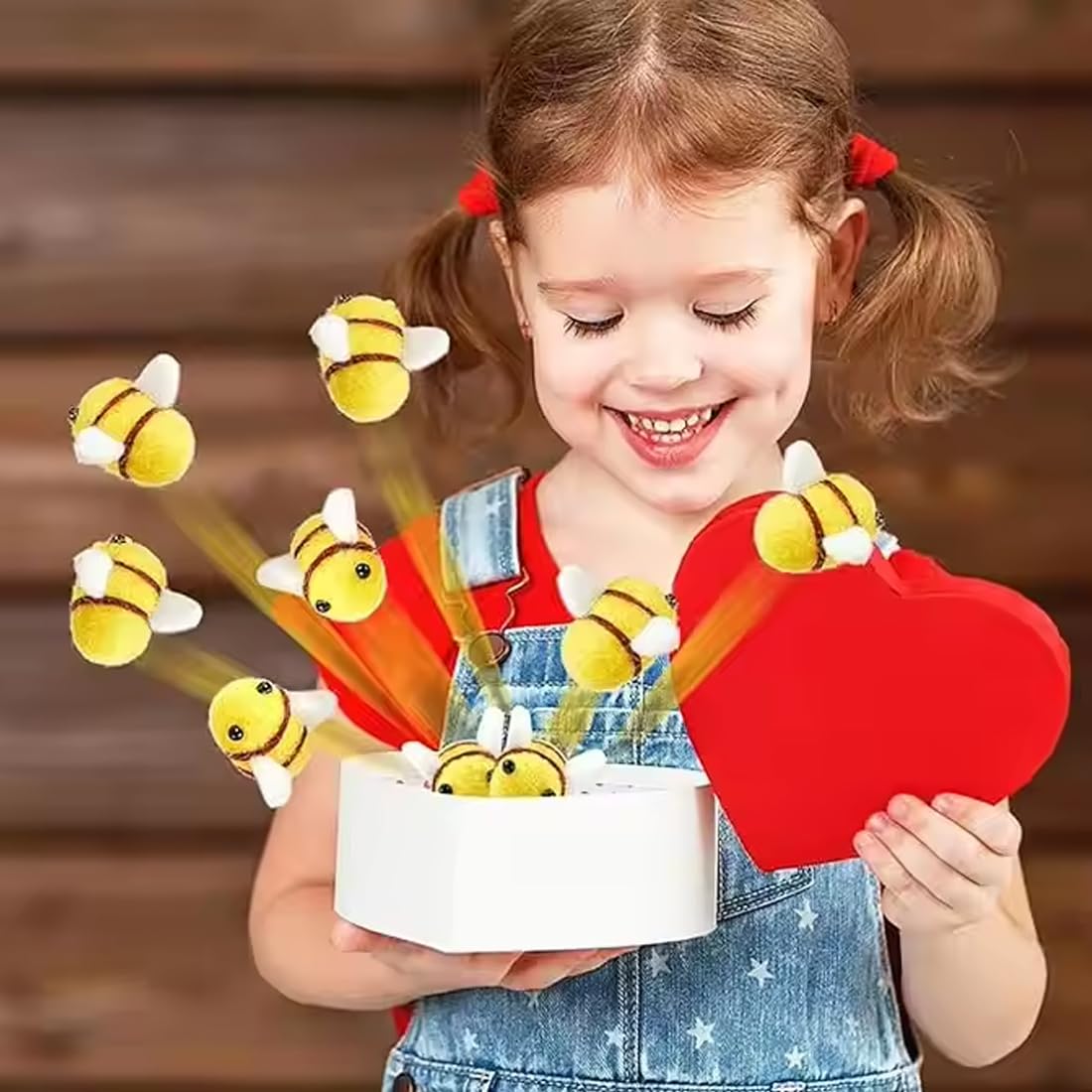 20 Piezas Mini Abeja de Fieltro de Lana de Abeja 20 mm Ideal para Manualidades, Fiestas y Decoración del Hogar