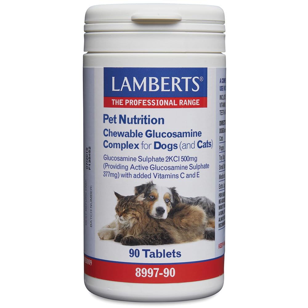 Lamberts Chewable Glucosamine Complex for Dogs (& Cats)  (90). BBE 04/2028