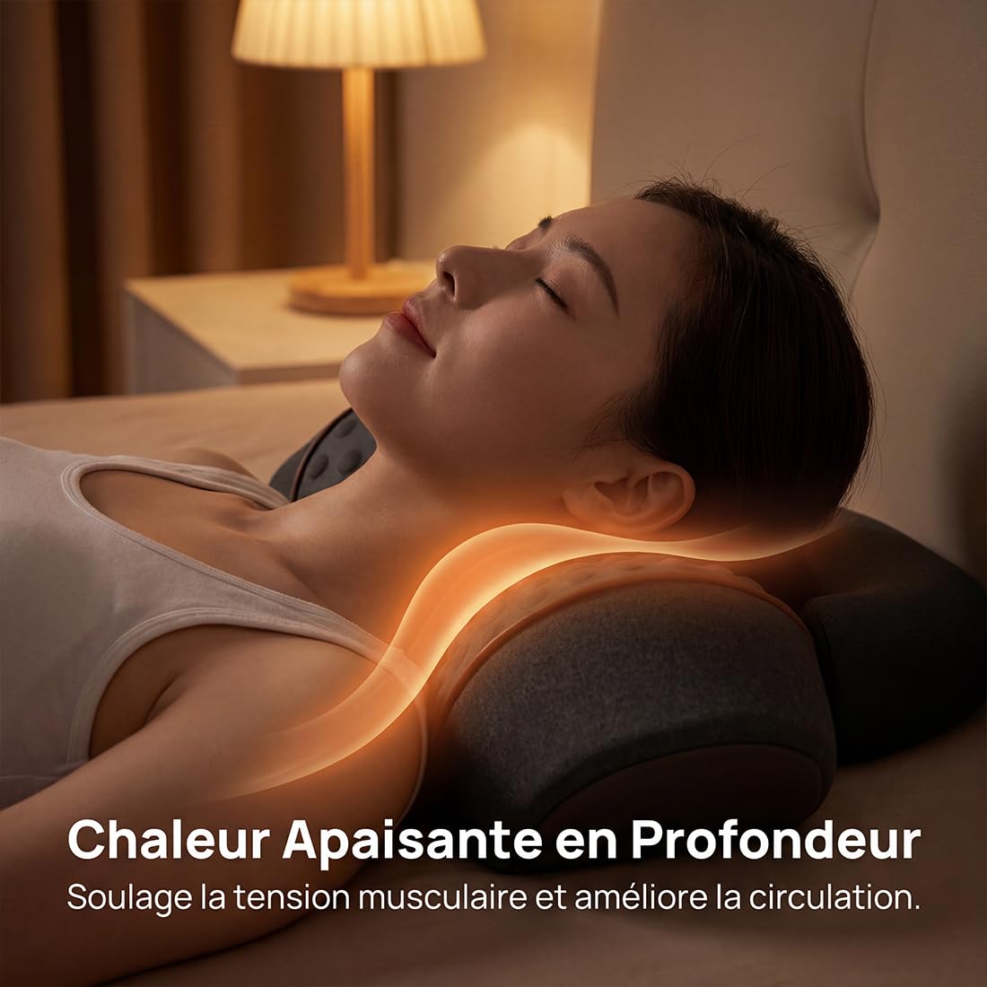 Spinea Cervicalm, Masseur Cervical 3 En 1 Avec Chauffage, Vibration, Traction - Intensité RéGlable Portable, Soulager Les Douleurs Des Tissus Profonds Pour Maison Et Bureau (#2,Trois modes)