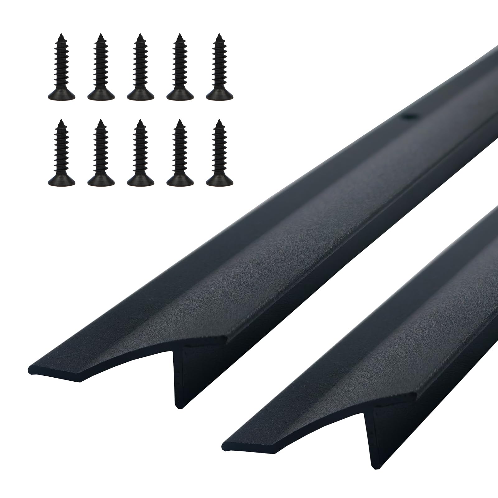 Bouchons anti-goutte en aluminium noir de 3,8 cm pour sécuriser l'entrée de la maison