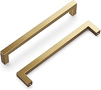 Vista 68 de Hickory Hardware - HH075326-BGB - Manija de la colección Skylight, 3 pulgadas de centro a centro, latón dorado cepillado.