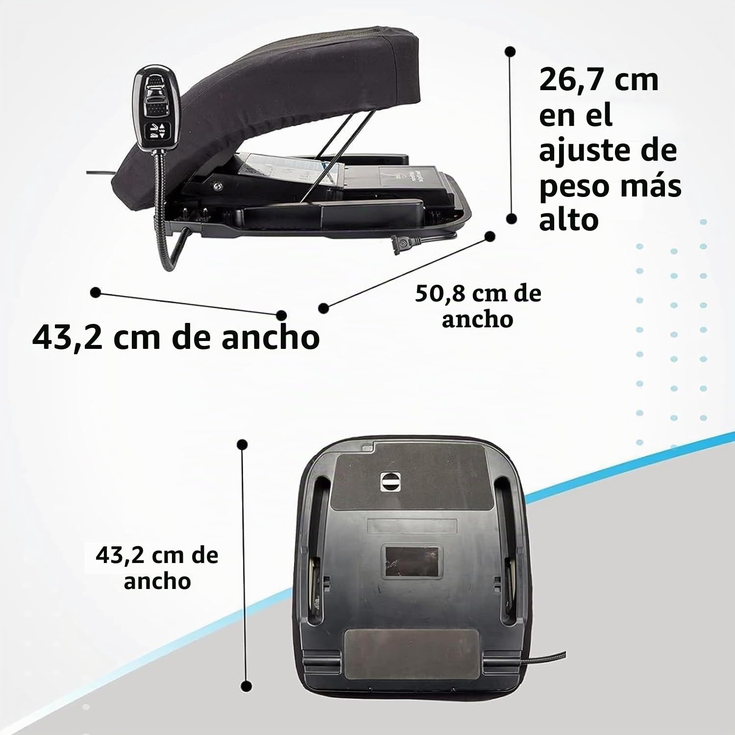 CojíN De ElevacióN EléCtrico PortáTil Elevador de Silla con cojín de Asistencia para Asiento, Elevador eléctrico portátil, sofá para Personas Mayores, Almohadilla de Soporte, Dispositivos po
