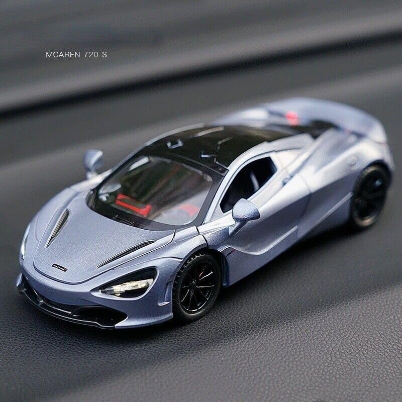 Image of Invite Diecast Model Car 1:32 for McLaren 720S Sound and Light Pull Back Model Cars Alloy Model Display Adult Collection【Color As Per Stock】