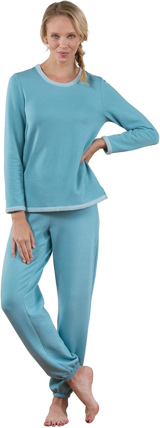PajamaGram Women's Classic Dots SS Pullover Capri PJ