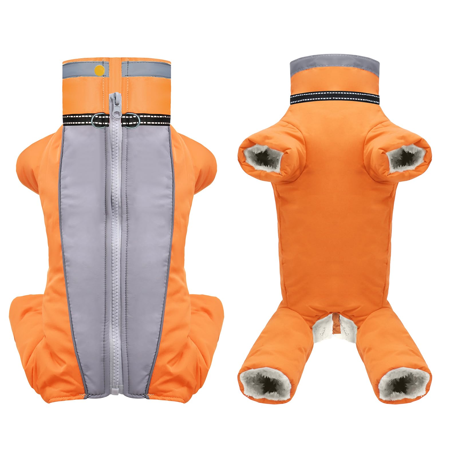 Giacca calda per cani, cappotto invernale per cani di piccola e media taglia, giacca a vento impermeabile Refflective Pet Snowsuit Puppy Clothes per femmine S
