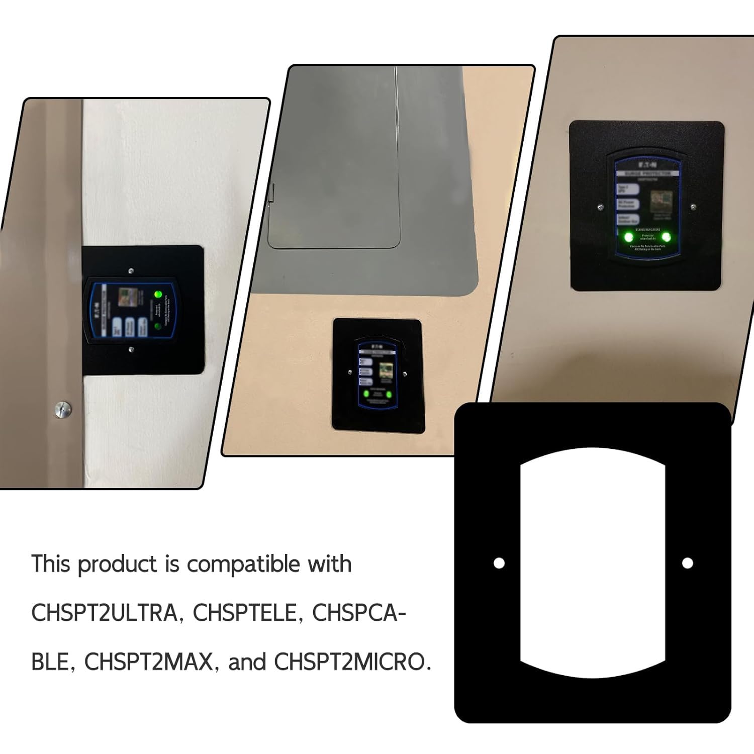 Whole House Surge Protector Flush Mount Kit – Flat Panel Installation Solution, Compatible with Eaton CHSPF Series & Cutler-Hammer Electrical Panels