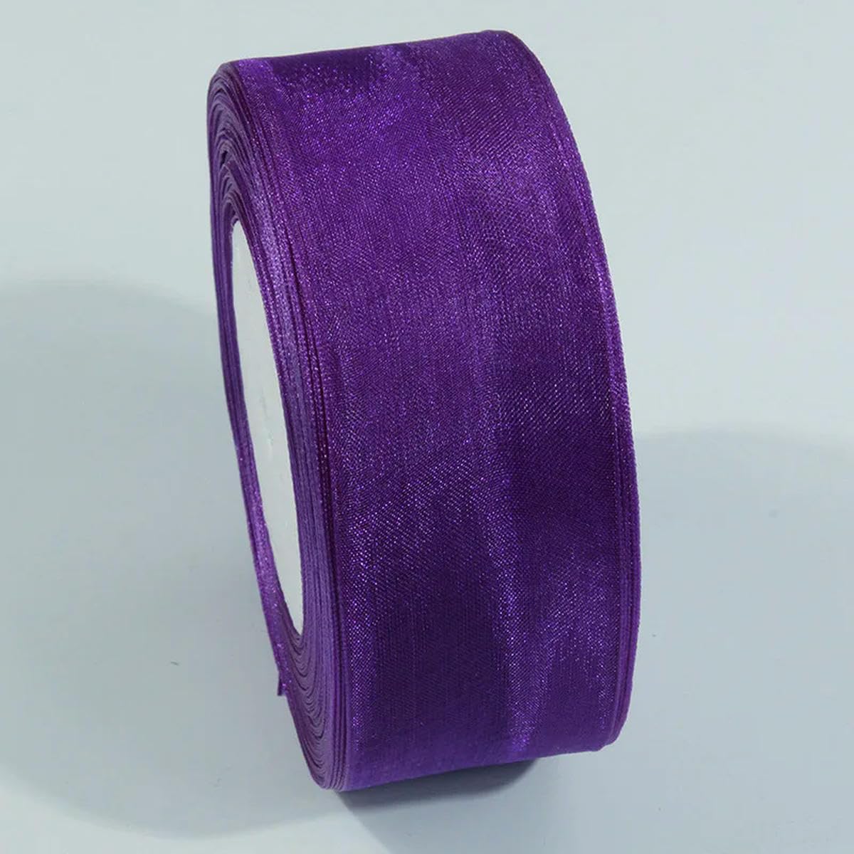CIVIOOH 50 Yards Sheer Chiffon Ribbon Organza Satin Ribbons for Gift Wrapping Wedding Decoration Bouquets Party DIY Crafts