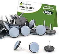 Vista 1 de Protectores de suelo para patas de silla, deslizadores de muebles de 3/4 pulgadas, protectores de suelo para sillas