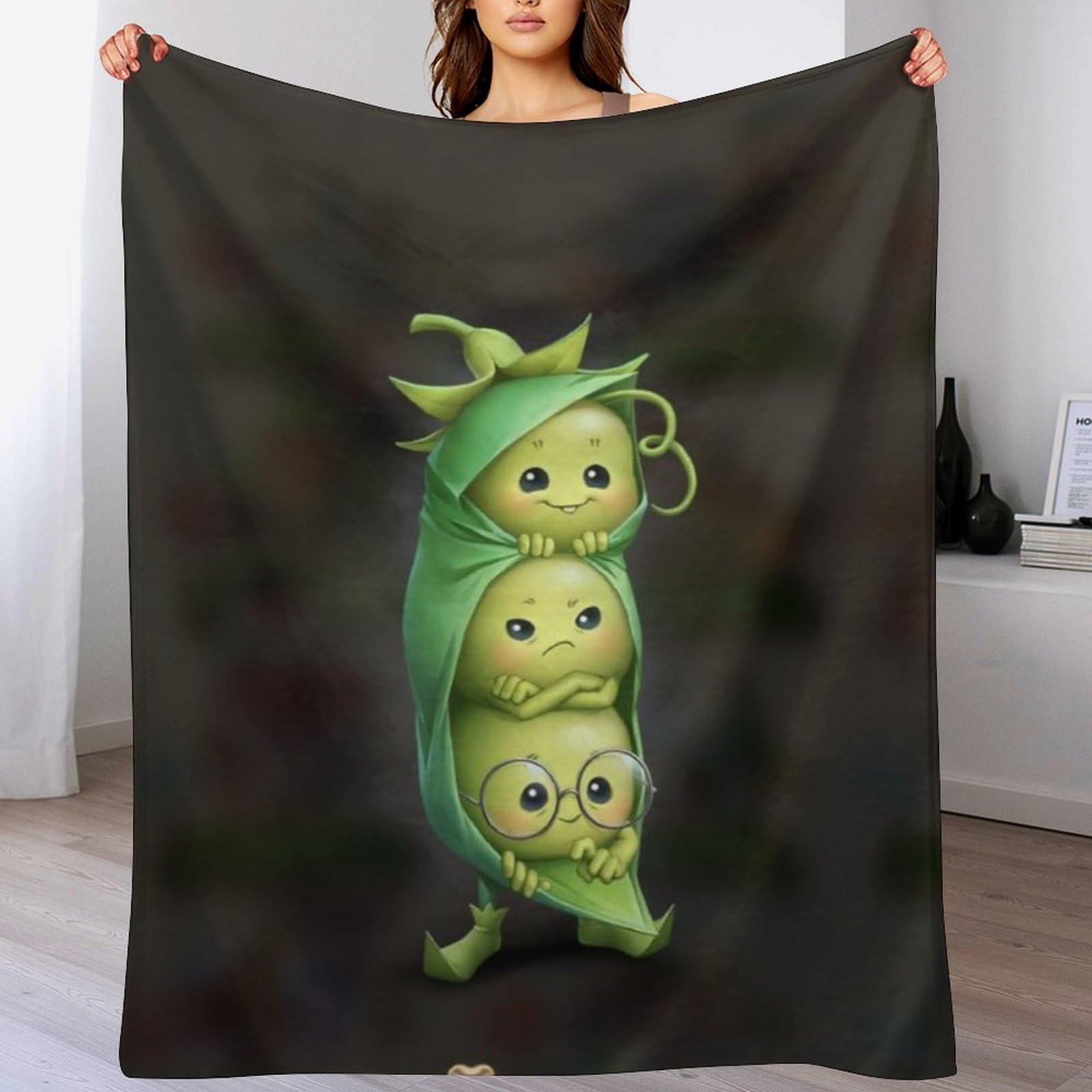 Manta de forro polar suave de 150x200 cm para cama y sofá en color gris