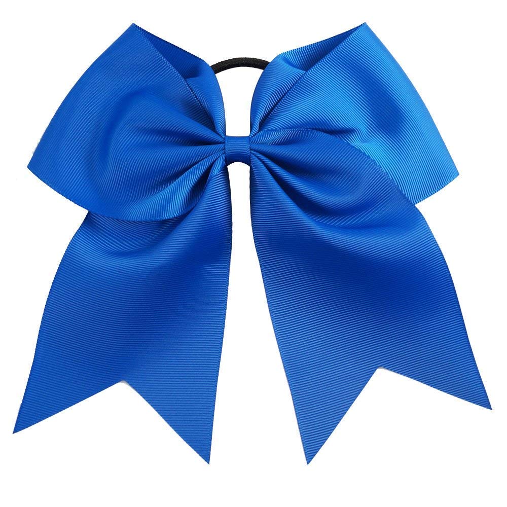 16 x 20,3 cm große Haarschleifen, Pferdeschwanz-Halter, elastisches Band für Cheerleading-Mädchen
