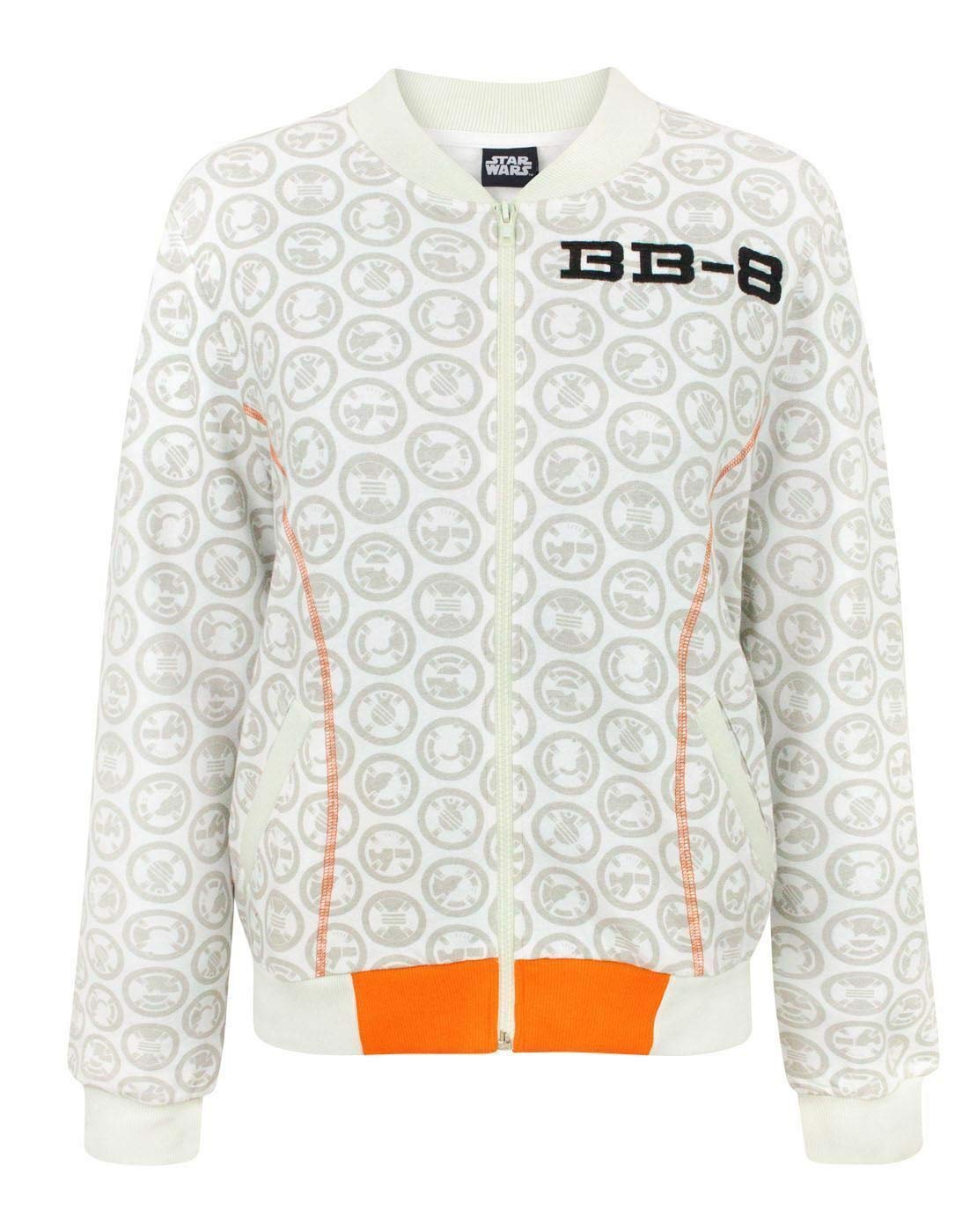 Star Wars Women's White Bomber Jacket | | Official Merch Medium