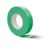 Flame Retardant Green Electrical Tape&semi; 3&sol;4 Inch &ast; 66 Feet&semi; PVC Electric Tape for Under 600V Electric&comma; Repair&comma; Home Outdoor Indoor Wire Insulation&comma; 5℉ to 221℉ &lpar;1&comma; Green&rpar;