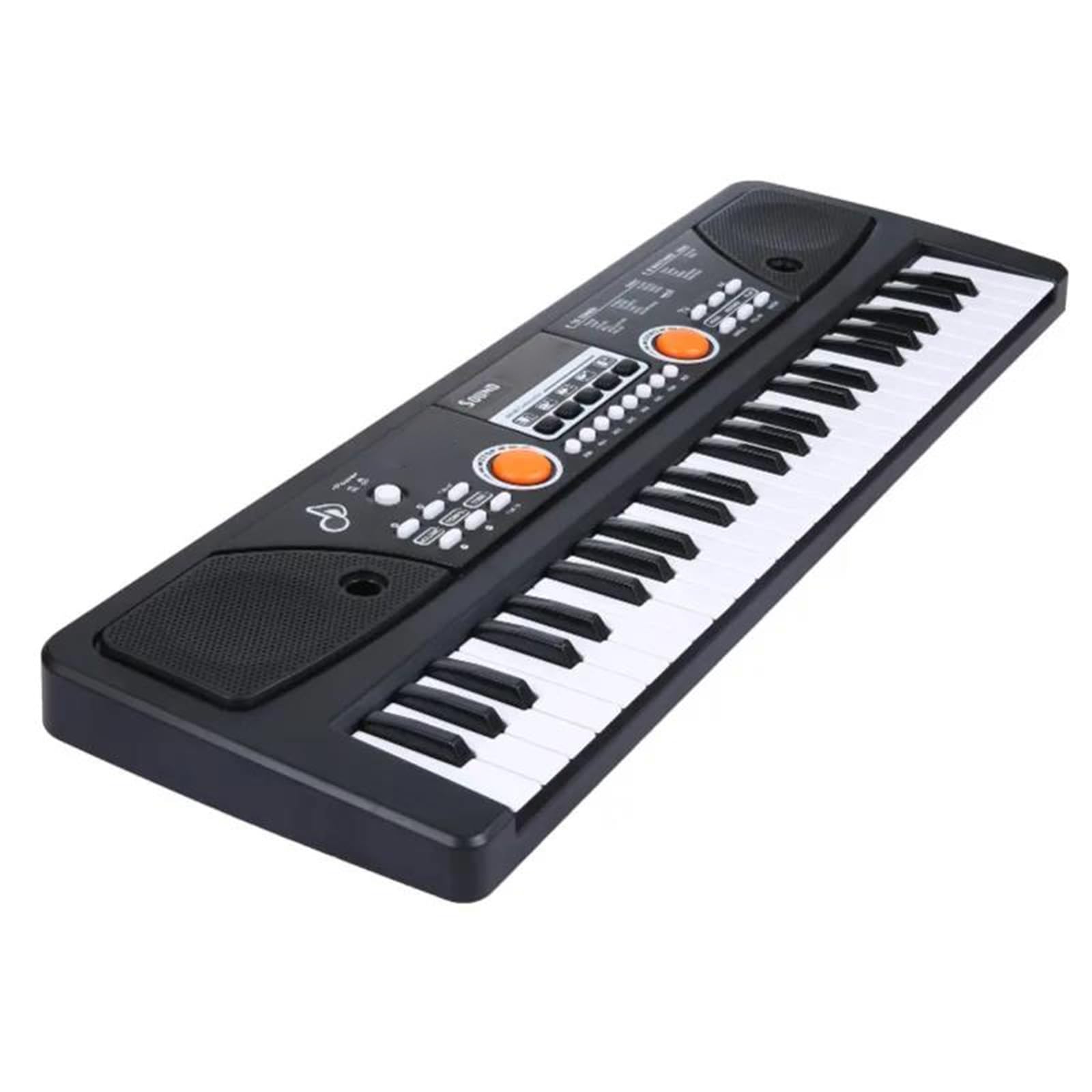 Elektroniczny Instrument Fortepianowy 49 Klawiszy USB Mikrofon Do Pianina Elektrycznego Muzyka Cyfrowa 16 Tonów 8 Rytmów