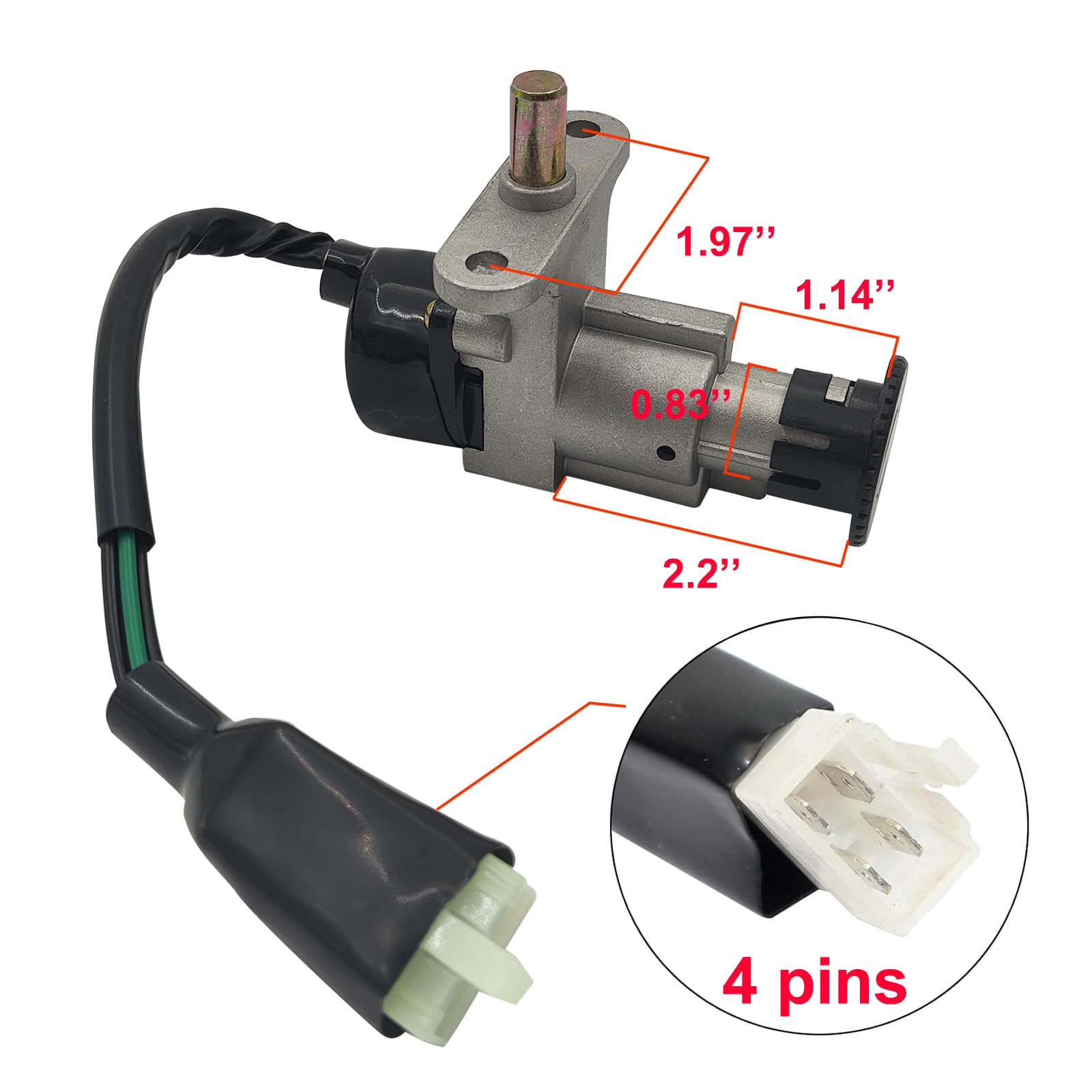 Amazon.com: AUTQVA GY6 50cc Ignition Switch Saddle Lock Set