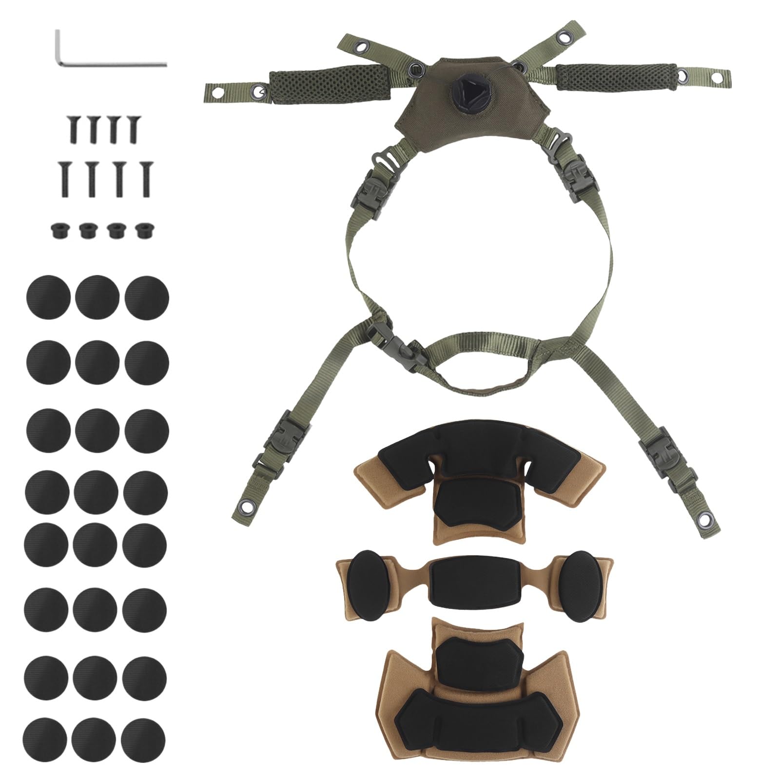 Helmpolsterung, Interner Ersatz, Airsoft-Helm-Memory-Schaumstoffpolster