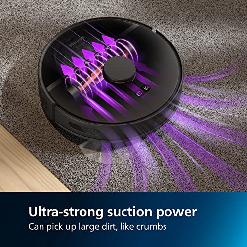 Philips HomeRun 3000 Series robot vacuum cleaner with mop, ultra-strong suction power 4000 Pa, laser navigation, 200 min run time, self emptying robotic cleaner for carpet and pet hair, App, XU3100/01 - Image 5