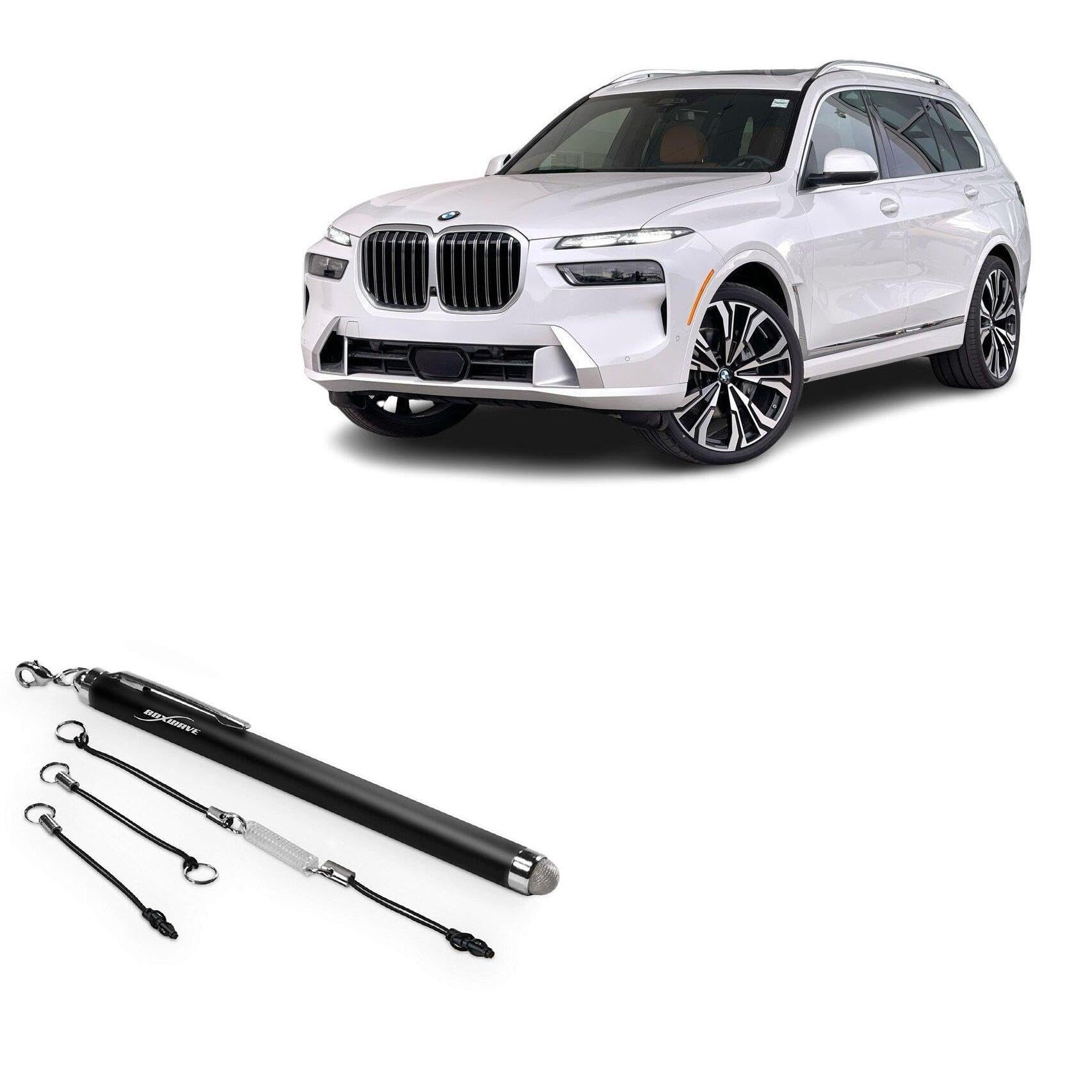 BoxWave Stylus Pen Compatible with 2024 BMW X7 xDrive40i Display (14.9 inches) - EverTouch Capacitive Stylus, Fiber Tip Capacitive Stylus Pen - Jet Black