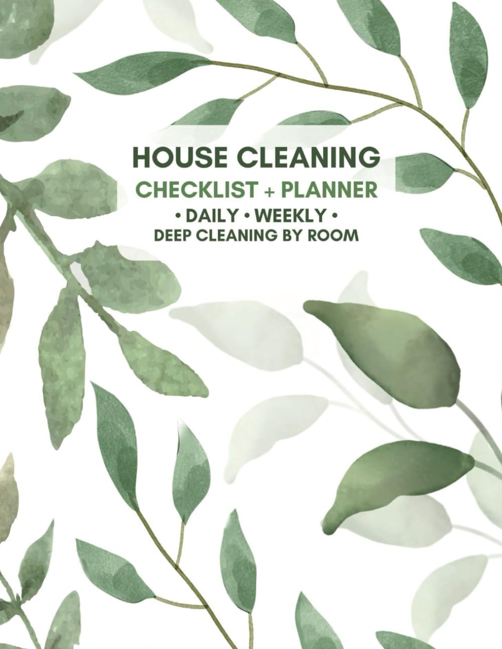 House Cleaning Checklist + Planner • Daily • Weekly • Deep Cleaning by Room: Morning and Evening Cleaning Schedule, Clean by Zone- Bedrooms, Bathroom,