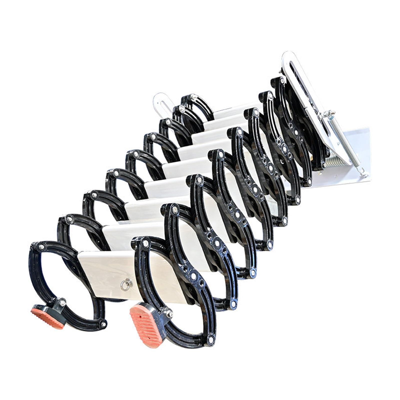 loft ladders Wall Mounted Folding Loft Ladder Pull Down System Retractable Attic Ladder, for Garage Roof Basement pull down(2m)