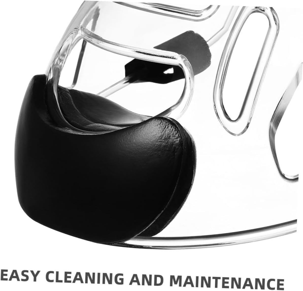 Mikikit 2pcs Taekwondo Mask Face Mask Helmet Martial Arts Sparring Mask Detachable Face Guard Karate Head Guards Karate Sparring Headgear Karate Equipment Tempered Plastic Transparent