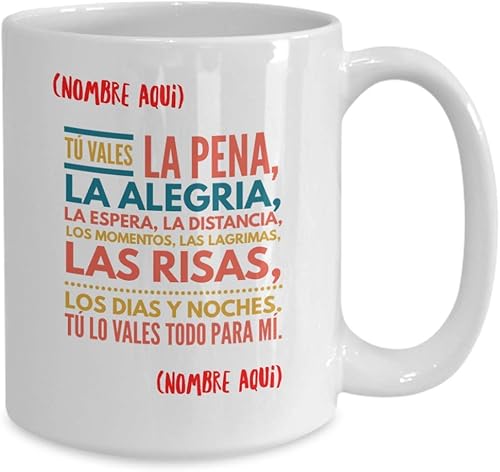 Miniatura 2 de San Valentín regalo para noviao  Taza de cafe para esposoa  Perfecto regalo para navidad, graduados, profesionales y estudiantes  Vaso con afirm,