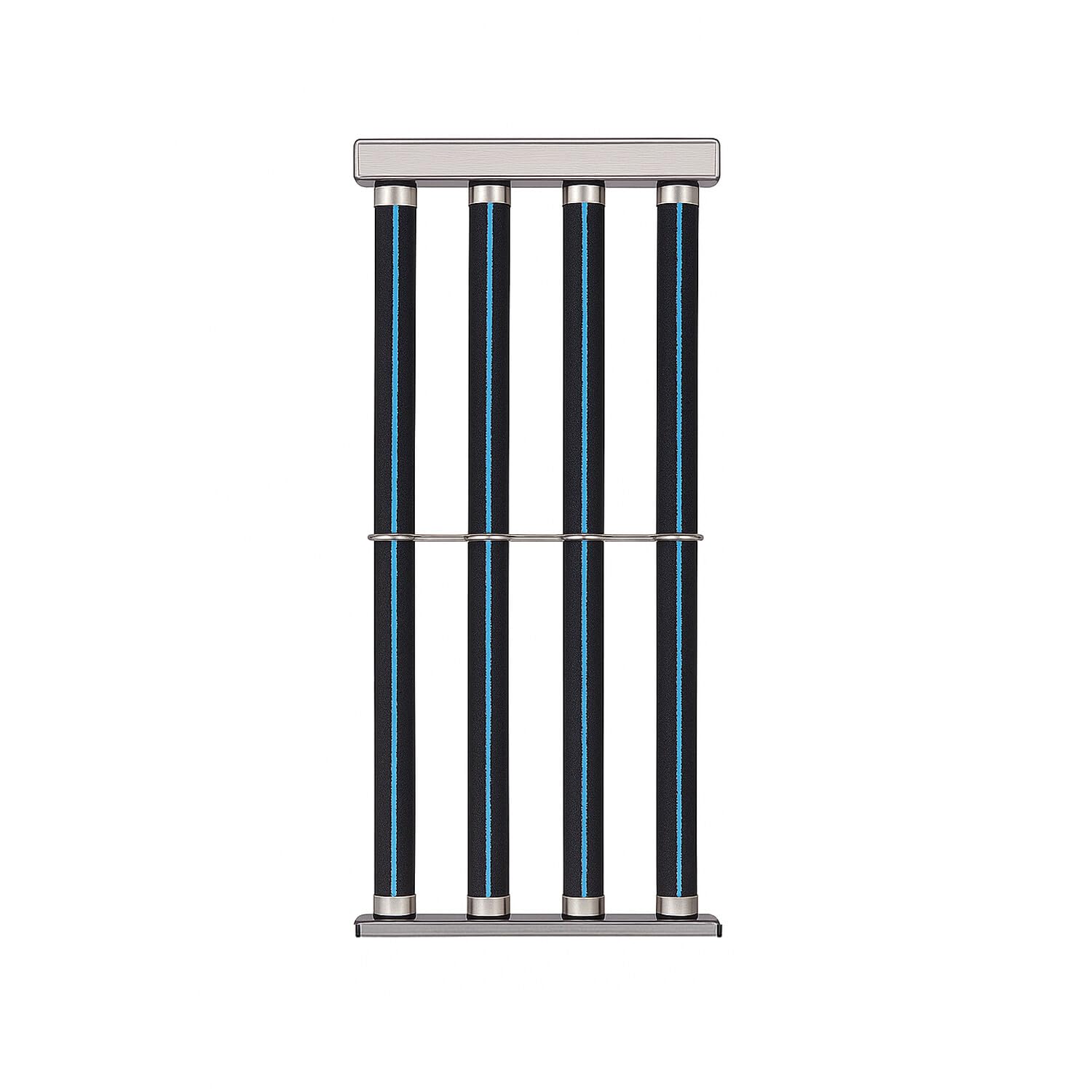 Nano-Luftausströmer rechteckig 80 cm – 4 Reihen – mit Edelstahl-Basis & 4 m PVC-Schlauch – für Teichbelüftung, Aquakultur, Hydroponik, leise & effizient (4 Reihen,Länge 80cm)