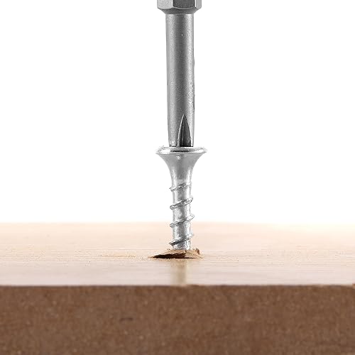 Miniatura 5 de Tornillos para paneles de yeso #6 x 2 pulgadas, 250 tornillos de madera autorroscantes rápidos de acero al carbono, cabeza plana SG TZH