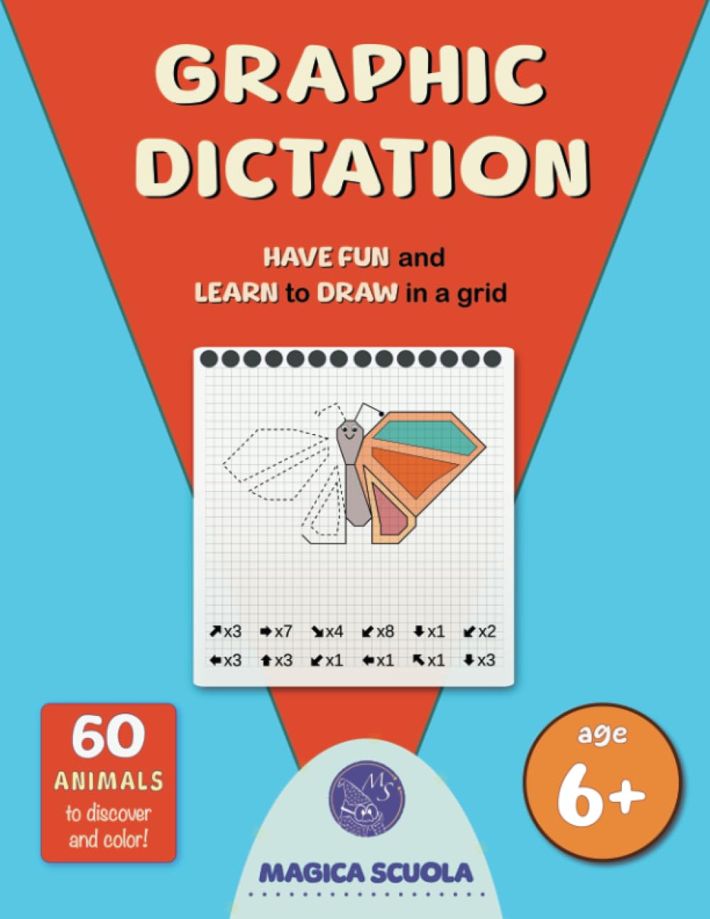 Graphic dictation: have fun and learn to draw in a grid
